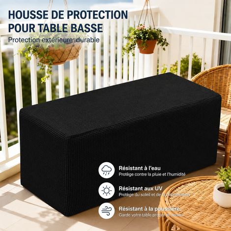 Housse intégrale élastique pour repose-pieds et banc 90 × 40 × 40 cm noir interstellaire 12 90 40 40cm 30 × 30 × 30 cm 500 g – Livraison gratuite