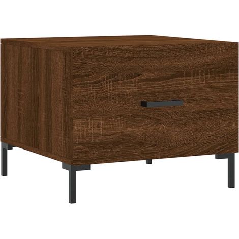 Maison Exclusive - Couchtisch Braun Eichen-Optik 50x50x40 cm Holz