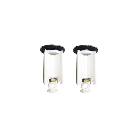 2 bouchons de lavabo Bouchon de lavabo universel 40mm Bouchon de lavabo Bouchon de lavabo de salle de bain Bouchon de vidange réglable en hauteur pour vidange de lavabo et bidet