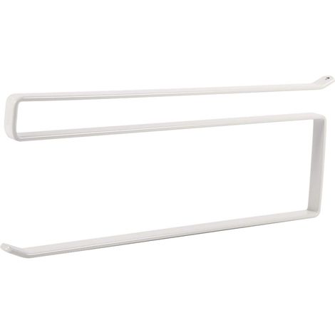 Porte-papier de cuisine, porte-rouleau sous l'armoire, organisateur de rangement en métal inoxydable, porte-serviettes à suspendre sans perçage pour le rangement de la cuisine, de la salle de bain (1/5)