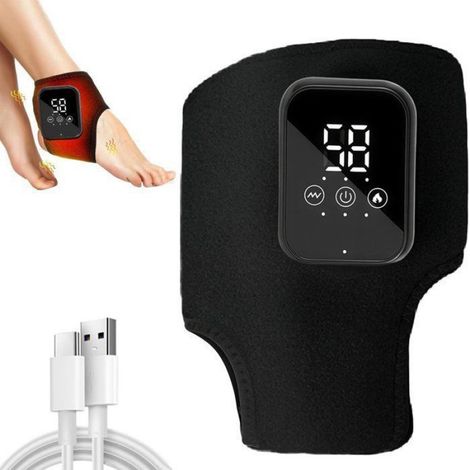 Masseur de pieds électrique - - Écran LCD - 5 niveaux de température (40-60 °C) - 3 modes de vibration - Sans fil Femeo