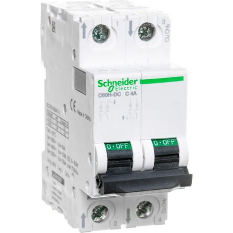 Interruttore magnetotermico CC C60H-DC 2P C 4A - A9N61524