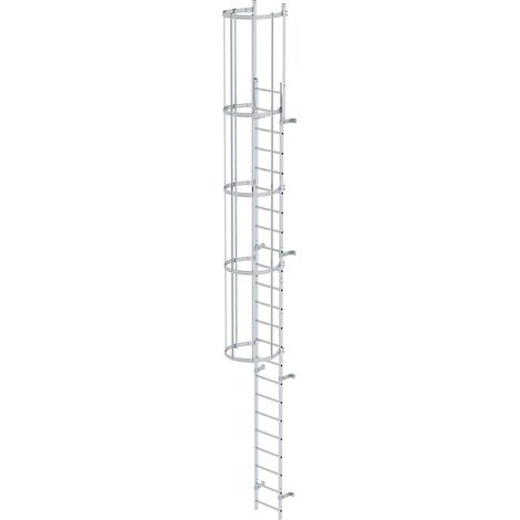 MUNK ortsfeste Steigleitern Aluminium, 6,44m SH (1/4)