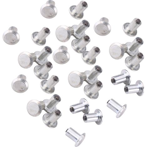 100 pièces crampons clous pneus neige acier tungstène argenté 9 mm 0.35 pouce pour voiture SUV ATV antidérapant (1/5)