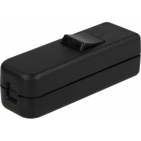 Interrupteur intermédiaire à cordon série 8006, noir / noir