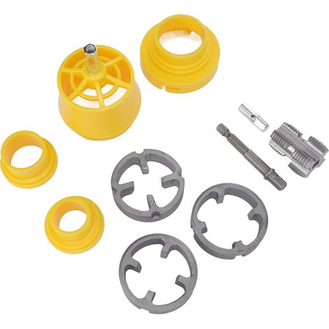 Kit de Taraudage pour Tuyaux PPR, Queue Hexagonale 1/4 Pouce, Filetage Standard G1/2 G3/4, Outils de Plomberie pour Fileter les Tuyaux (1/5)