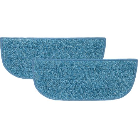 vhbw 2x Wischbezug kompatibel mit Philips SteamPlus FC7020/01 Dampfreiniger, Dampfmop - Mikrofaser Blau