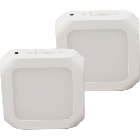 veilleuses LED à capteur de lumière intensité variable avec automatique du crépuscule l'aube éclairage chaleureux Lot de 2 (1/5)