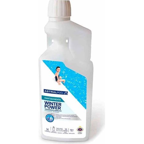 Invernador Líquido Concentrado Sin Cobre para Piscinas  1 Litro  Tratamiento Invierno