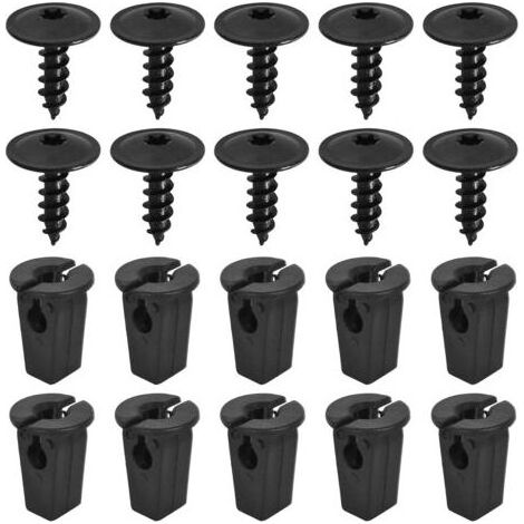 Befestigungsclip-Set für Autos, 20 Blechschrauben für Schutzbügel, Kotflügelschrauben unter der Motorhaube, Karosserieclips für Stoßstange, Tür, Kotflügel, Druckknopf-Austauschset (1/5)