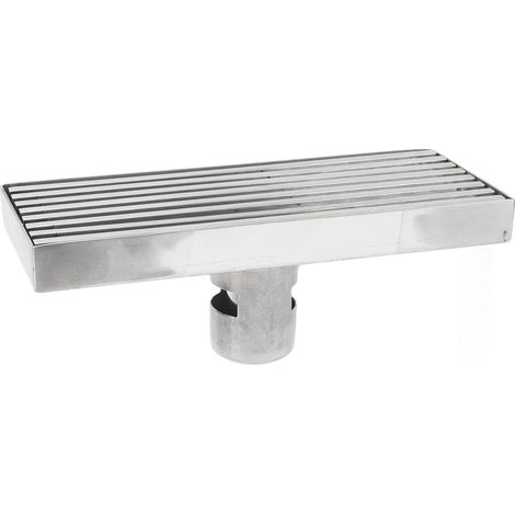 Soavoa Bonde De Douche Linéaire En Acier Inoxydable 8x20cm Grille Anti Odeur Pour Salle De Bain Design Moderne Et Durable (1/4)