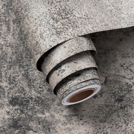 Pellicola autoadesiva per rivestimento di mobili su pareti in cemento, 40 x 200 cm (1/5)