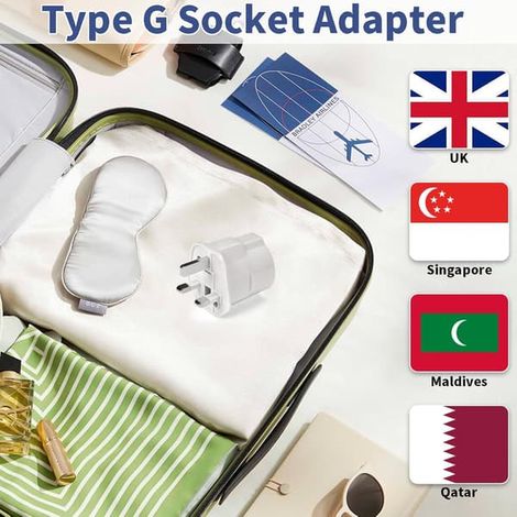 St Adapter UK Kontakt Franike jusqu'au UK Reseadapter Typ G Adapter, UK jusqu'à Franike Kontaktadapter Irland Europa jusqu'au UK Dubai Kontaktadapter