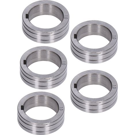 5 Stück 0,8–1,0 mm Schweißdraht-Vorschubrollen-Nutführung für BINZEL-Schweißgeräte (1/5)