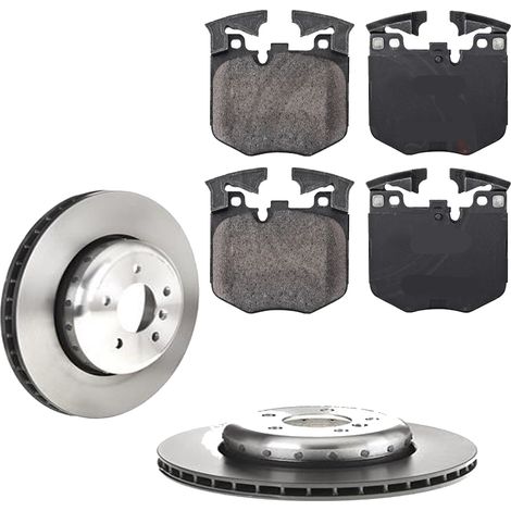 KIT FRENI ANTERIORI compatibile con BMW 8 (G14,G15,F91,F92) - DISCHI + PASTIGLIE OEM: P06099, P06106 / 39924 / 18552 , 18553 , 18666 , 18667 , 18668 , 18669 , 18761 , 18762 , 18828 , 18829 /SOSTITUZIO (1/5)