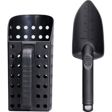 Kit de Pelle et Tamis de Plage en ABS Solide Ergonomique Compact pour Recherche de Trésor 1/2 Galon (1/5)