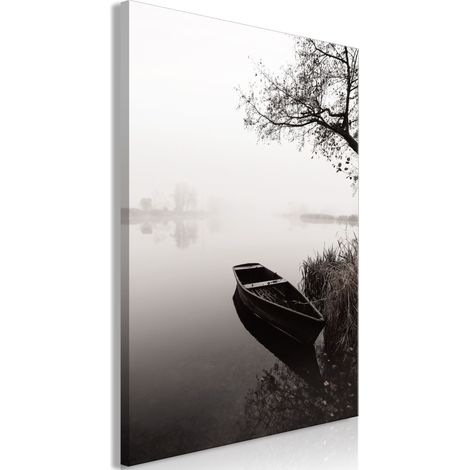 Gemälde – Hafen unter dem Baum (1-teilig) vertikal (1/3)