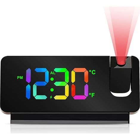 Deckenbeamer-Wecker, digitaler Wecker mit Projektor, intelligenter Wecker fürs Schlafzimmer. (1/5)