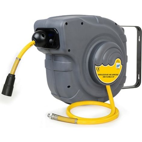 Enrouleur plastique 14 m carrossé pour air Ø 3/8″ 10 mm - ALGI EQUIPEMENT - 07779514