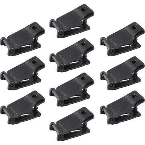 BUNTHAUS Packung mit 10 taktischen Multifunktions-Molle-Gurtbändern, Dominator-Gurtband-Management-Clip, Outdoor-Schnallenzubehör (1/4)