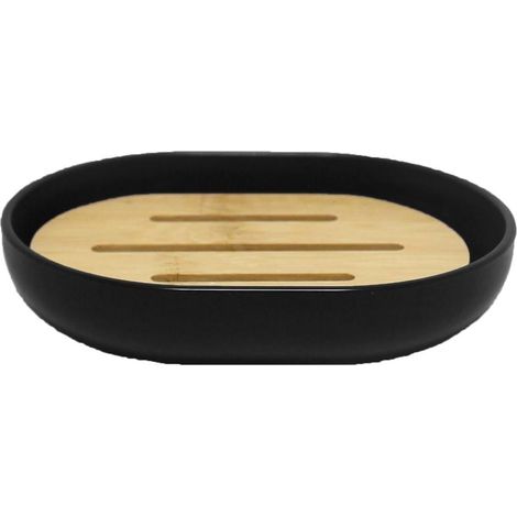 Porte-savon en bambou souple (noir)-Online Store (1/3)