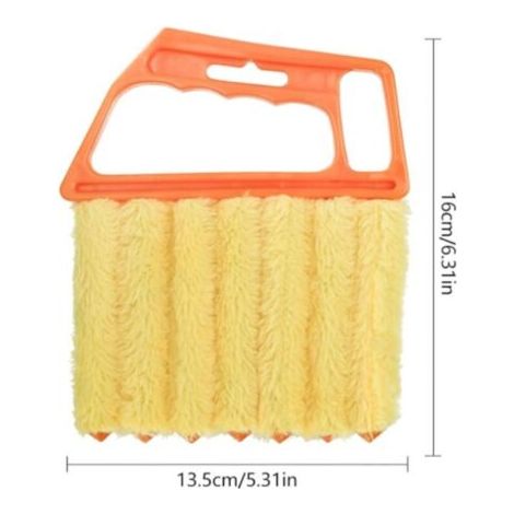 Lot de 2 brosses de nettoyage des volets roulants, nettoyage des lames, brosse à rideau à 7 lames, outil de nettoyage de rideau, brosse de fenêtre, climatiseurs