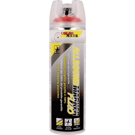ColorMark Allround-Marker Markierspray Baustelle 360°-Ventil leuchtrot 500ml