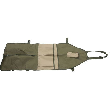 Tablier de jardin multi-poches résistant à la saleté et à l'usure, portable, pour potiers et tatoueurs, coutures kaki et vert olive (1/5)