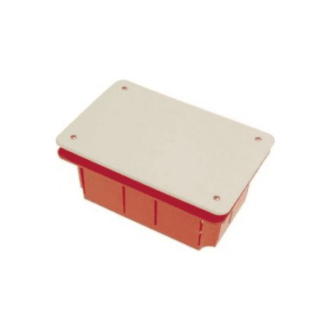 Boîte de jonction encastrée 198x153x70mm avec couvercle et vis de fixation IP40 FAEG - FG10214