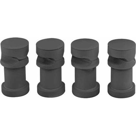 Hudson Reed – Supports muraux en acier anthracite RAL 7016 – Fixation horizontale pour radiateurs – Largeur 30mm – Hauteur 60mm – Garantie 10 ans