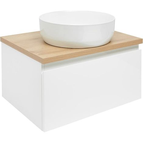 Ensemble meuble suspendu SAT B-Way avec plateau de recouvrement - Blanc (1/5)