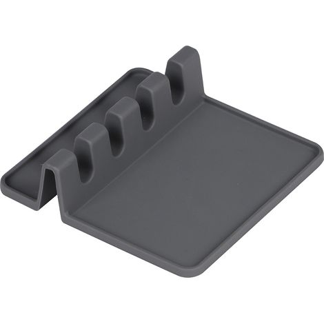 Tapis égouttoir à couverts - 140 mm - Gris - Silicone - Accessoires de cuisine (1/2)