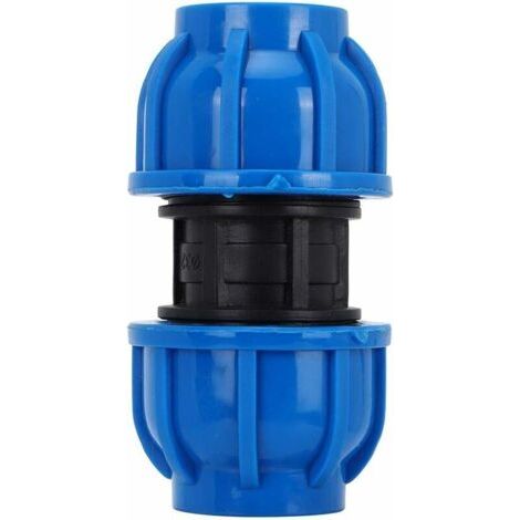 4Pcs PE Connecteur Droit En Plastique 25mm à 25mm Adaptateur De Tuyau D'eau Raccord Droit Raccord De Tuyau D'Eau Tube Raccords (1/5)