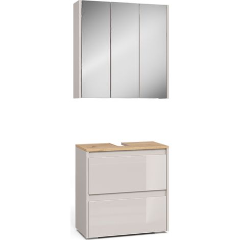 Set di mobili da bagno Majest, Cashmere/Artigianale, 2 parti, Vicco (1/5)