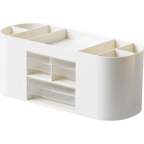 Porte-crayons blanc pour bureau, 2610,59,5 cm, 1 pièce, boîte de rangement de bureau élégante et pratique. (1/5)