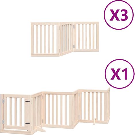 Maison Exclusive - Cancello per Cani Porta Pieghevole 15 Pannelli 750 cm in Pioppo