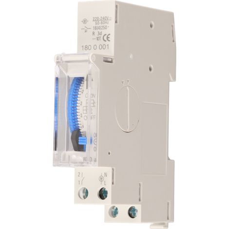 Interrupteur Mécanique à Quartz SUL180a, Minuterie Industrielle 15 Min/24h, 220V pour Contrôle de Temps (1/5)