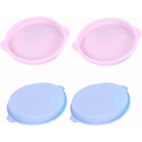 Moule À Gâteau - Silicone Alimentaire - 20 Cm - Résistant -40 °C À 230 °C - Antiadhésif - Lot De 4 (1/5)