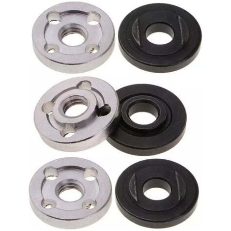 6 Pcs Sets Flange Lock Nuts for 9523 Inner Outer Nut Angle Grinder 2 Specifications - Toothless, Toothed (1/4)