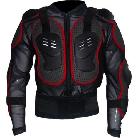 Combinaison De Course - Coquille De PE - Extensible - Tissu Mesh - Coquilles Injectées - Motocross - Homme - Rouge (1/3)