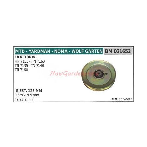 Puleggia per trattorino rasaerba tagliaerba HN 7155 7160 MTD 021652