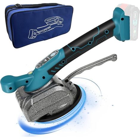 Machine à vibrer les carreaux pour Makita 18 V, avec ventouse de 4,7 pouces, 5 vitesses réglables, capacité de 60 kg, convient pour 39 x 39 pouces et moins (1/5)
