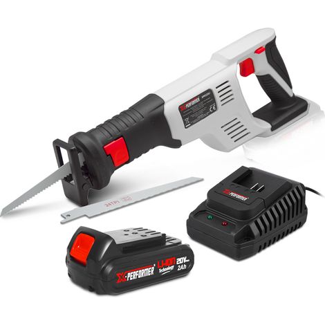 Scie sabre sans fil 20V avec batterie 2Ah - X-Performer (1/4)