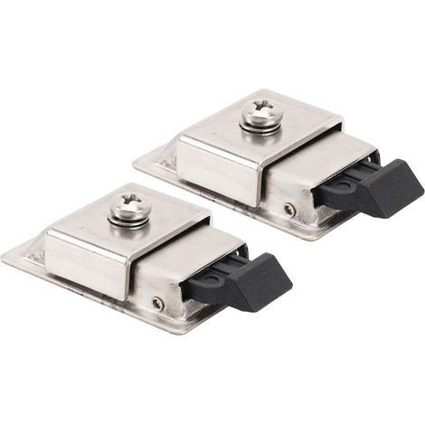 Paire de loquets de poignée de boîte à outils en acier inoxydable, montage encastré, pagaie adaptée pour remorque de bateau RV (1/5)