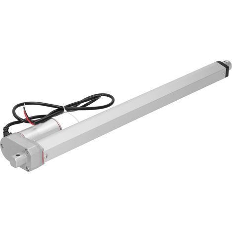 Actionneur linéaire électrique 300N course 400mm JS-IGZ-U5, silencieux, 12V DC, avec manuel en anglais, sans support, qualité industrielle. (1/5)