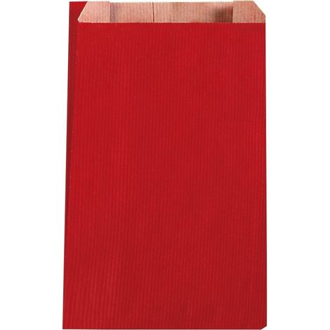 Pochette cadeau kraft classique ROUGE - COLIS DE 250 POCHETTES (1/3)
