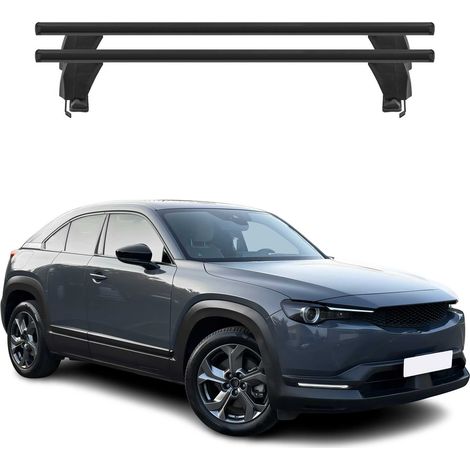 OMAC Dachträger Querträger Alu für Mazda CX-30 2020-2026 – Abschließbar – T-Nut – City-Crash-getestet – Max. 50 kg Schwarz (1/5)