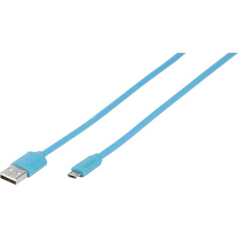 Vivanco 35817 USB Kabel USB 2.0 1 m USB A Micro-USB B Blau