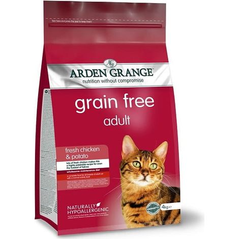 Aliment pour chat sans céréales au poulet Arden Grange Poulet 4 kg (1/3)
