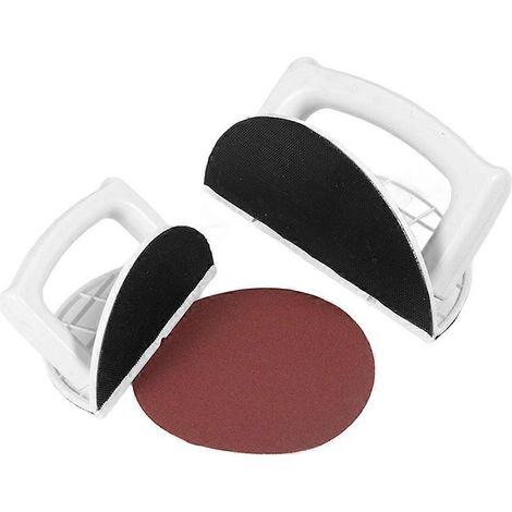 Outil de ponçage d'angle pour cloisons sèches, tête demi-ronde de 5 pouces pour le ponçage à ras des angles étroits et des plafonds ( ) (1/5)